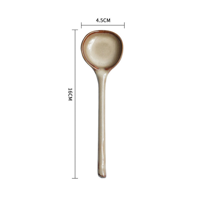 Elegant Ceramic Soup Spoon