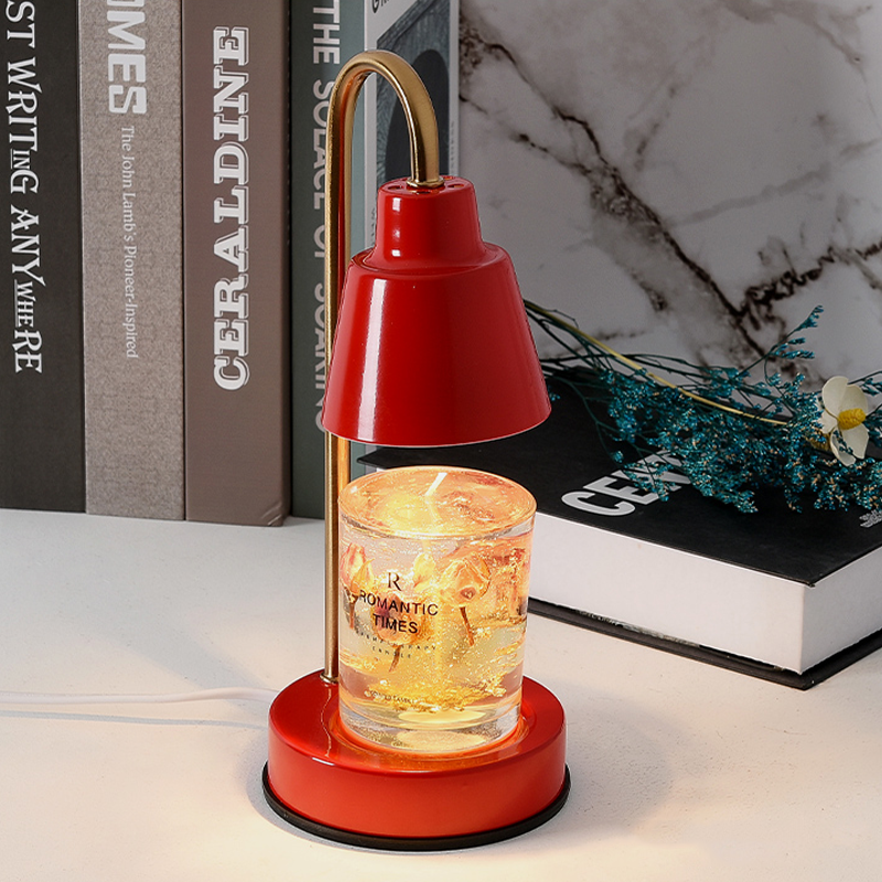 Aroma Lamp with Candle Warmer - Elegant Nordic Table Lamp for Bedroom