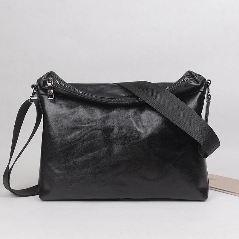 Cowhide Head Layer Simple Leisure Cross Bag Cross Style Soft Leather Men - Trendha