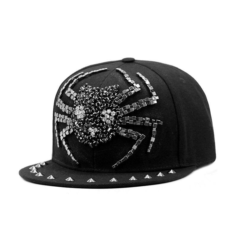 European And American Harajuku Style Hat Nail Cross Skull Rivet