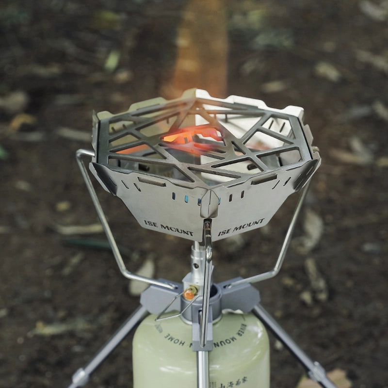 Portable Windproof Camping Stove Stand with Wind Shield