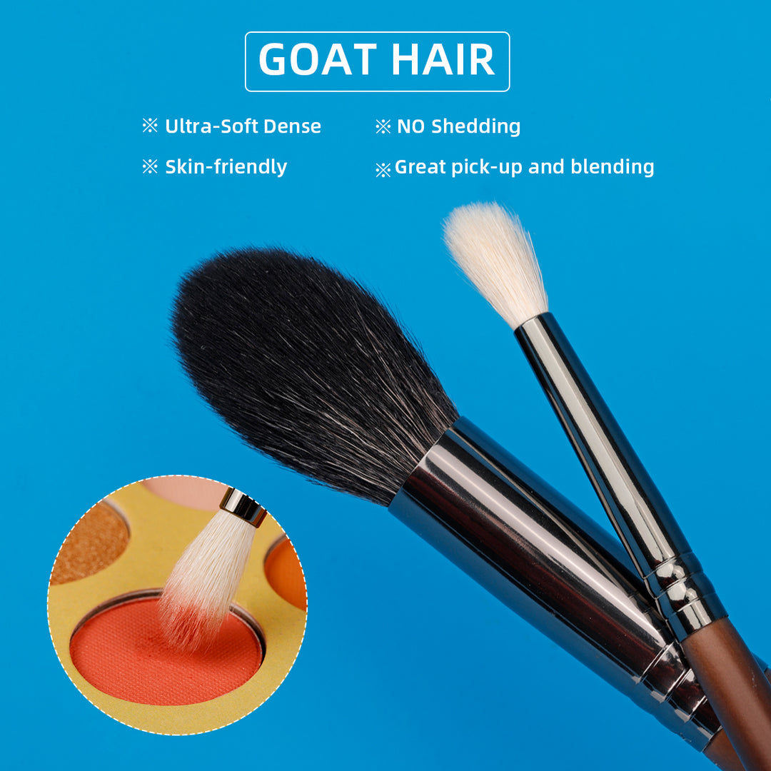 Professional 8-Piece Natural Hair Makeup Brush Set