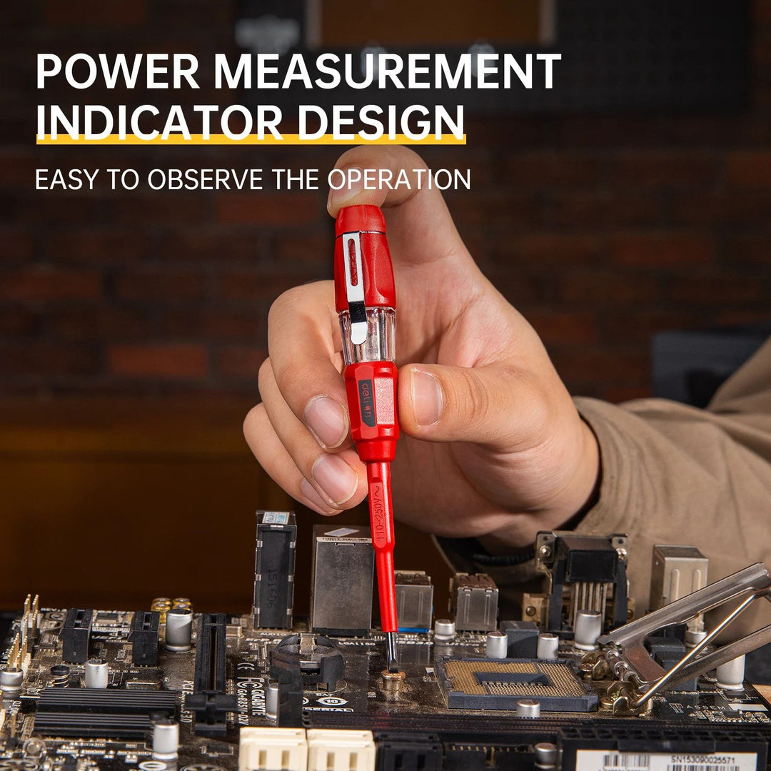 1000V Insulated Voltage Tester Pen with Non-Contact Induction & Screwdriver Function