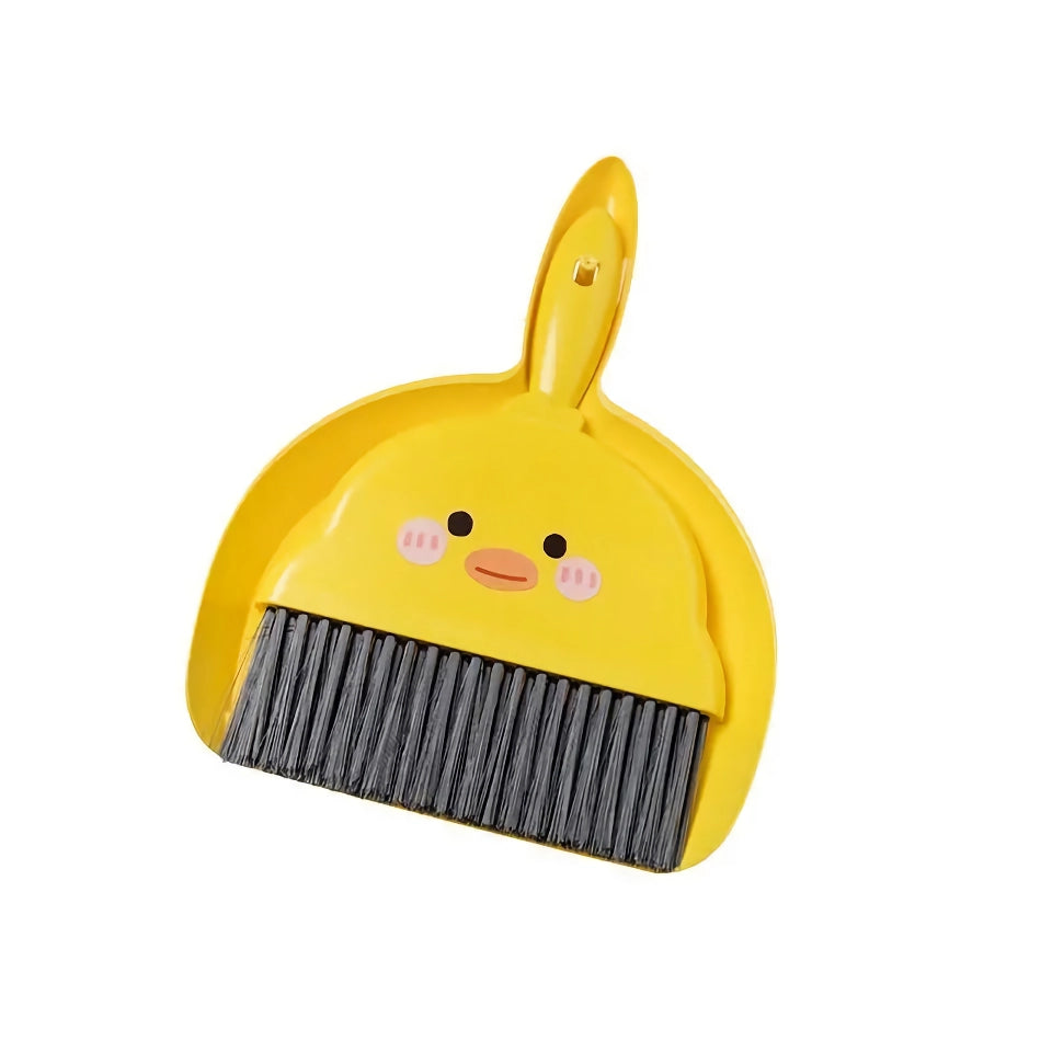 Compact Table Broom and Dustpan Set for Kids