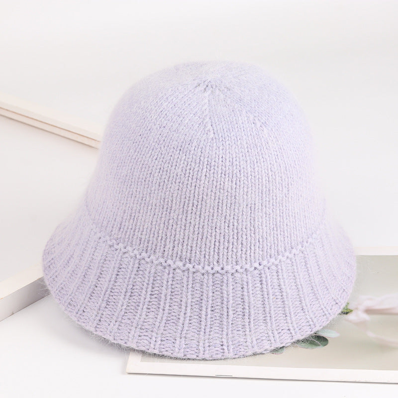 Stylish 7-Color Wool Bucket Cap for Women - Cozy Fishing Hat