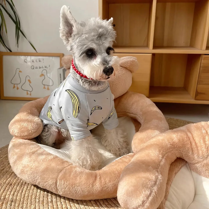 Plush Teddy Bear Pet Bed