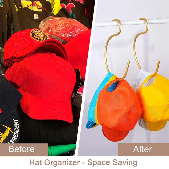 Aluminum Hat Hooks for Baseball Caps – Space-Saving Cap Organizer and Hanger