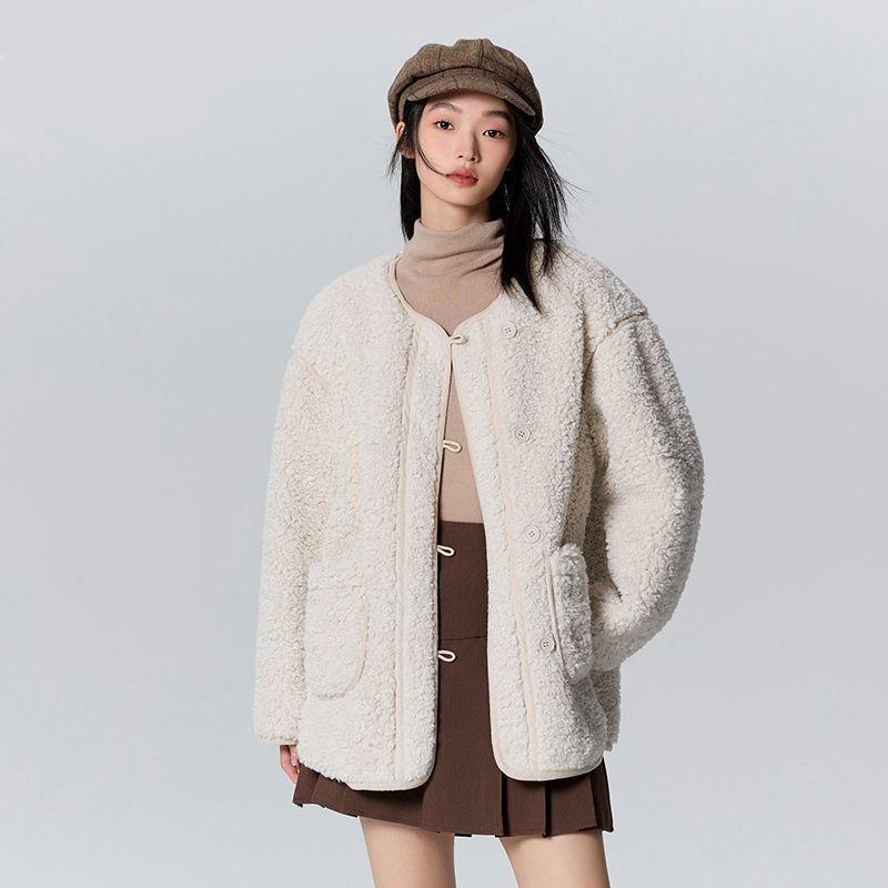 Women's Mid-Length Plush Jacket