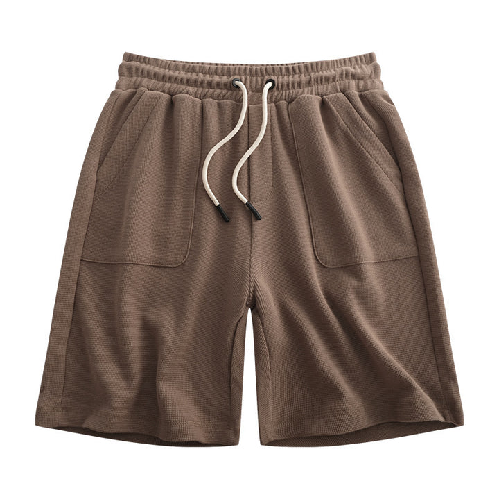 Simple Drawstring Waist Sports Shorts Men