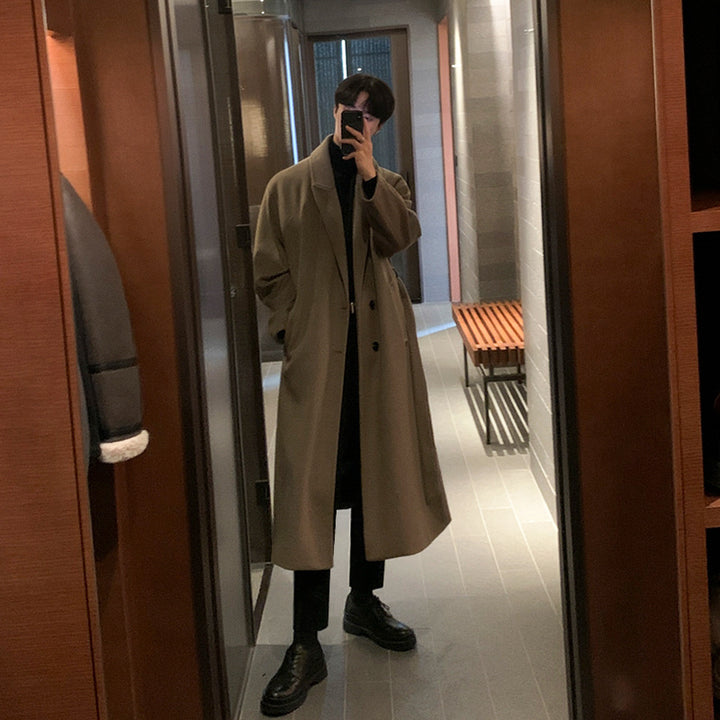 High-grade Knee-length Trench Coat