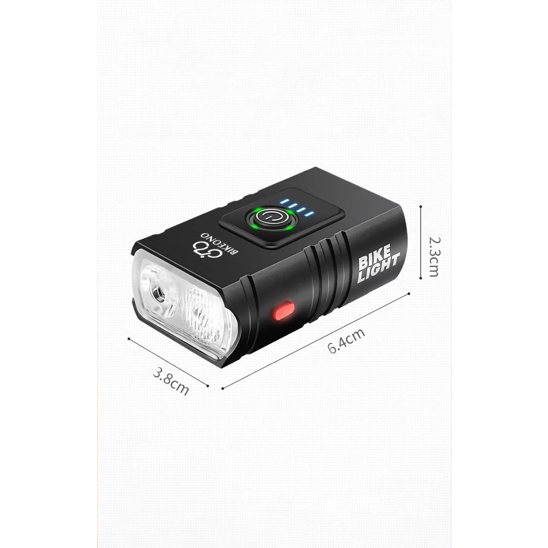 Ultra-Bright 1000LM LED Bike Light - USB Rechargeable High/Low Beam Cycling Flashlight