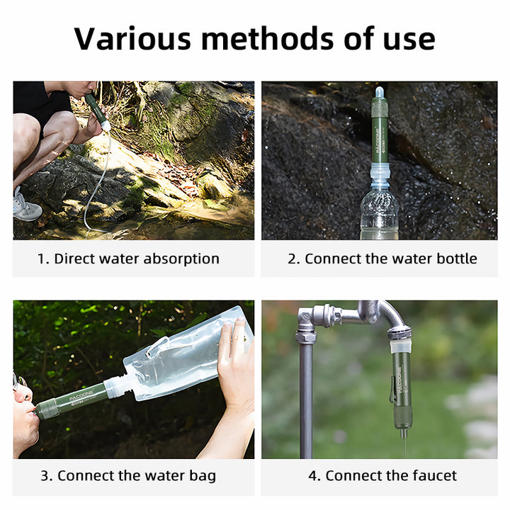 Portable Mini Water Purification Straw for Camping