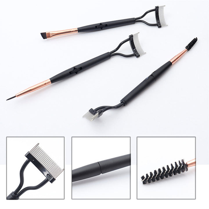 Foldable Steel Teeth Eyelash Brush