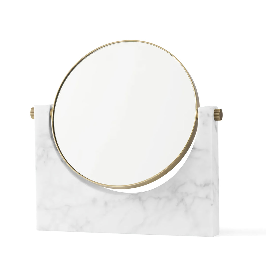 Natural Marble Rotating Makeup Vanity Mirror