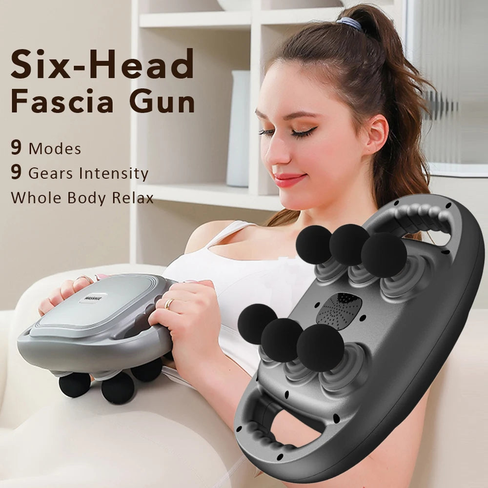 Six-Head Wireless Fascia Gun