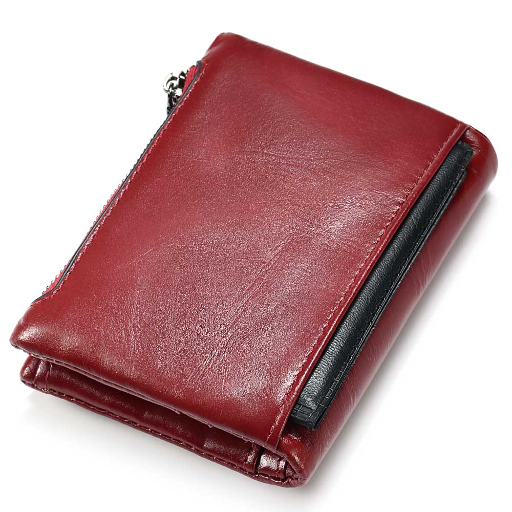 Elegant Women's Genuine Leather RFID Bifold Wallet