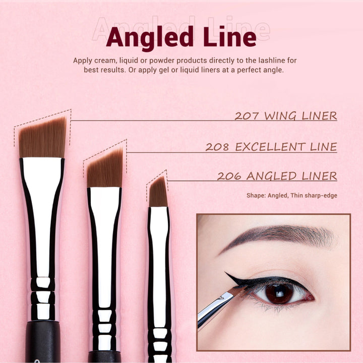 11-Piece Precision Eyeliner Brush Set for Flawless Application