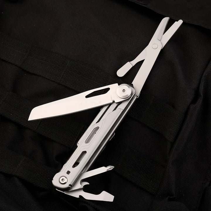 Multifunctional Folding Knife - 440 Steel Pocket EDC Tool with Scissors, Saw, and Bottle Opener