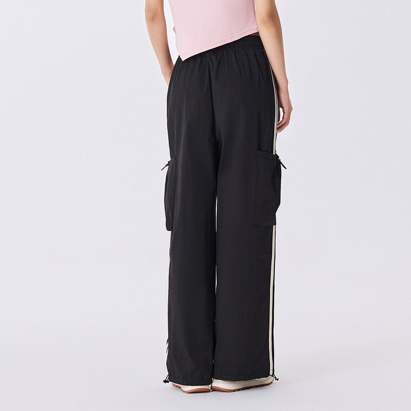 Casual Women’s Elastic Waist Drawstring Wide Leg Pants