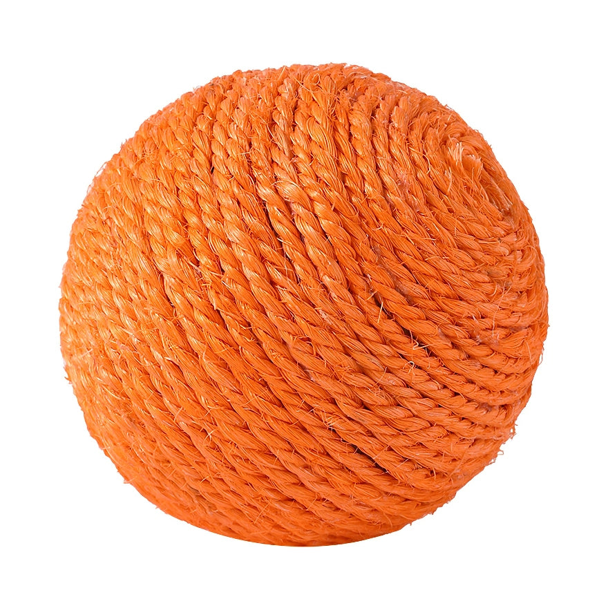 Interactive Sisal Ball Cat Toy with Sound