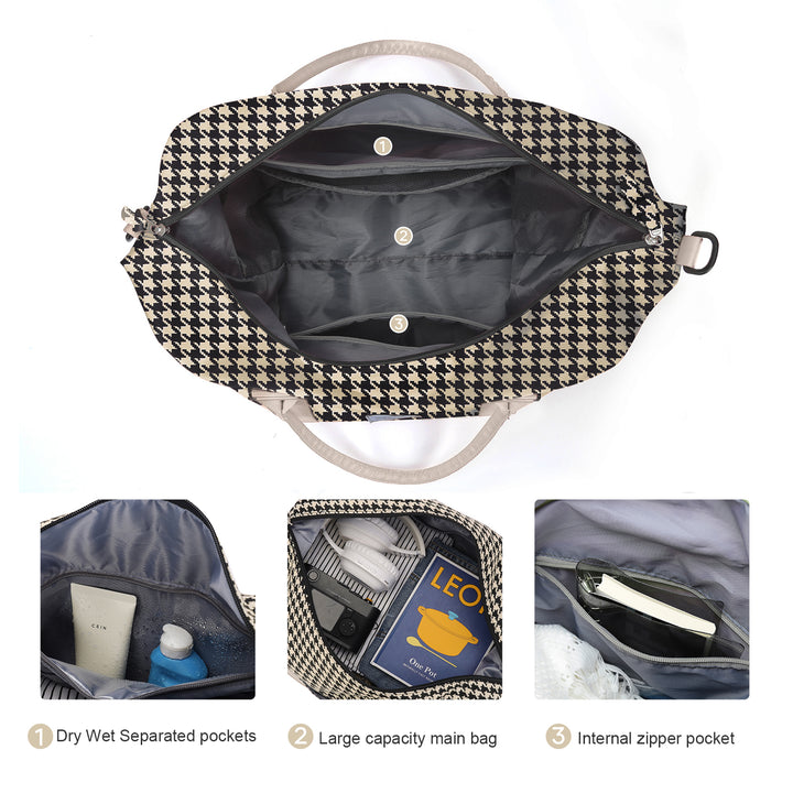 Waterproof Nylon Duffel Tote for Women