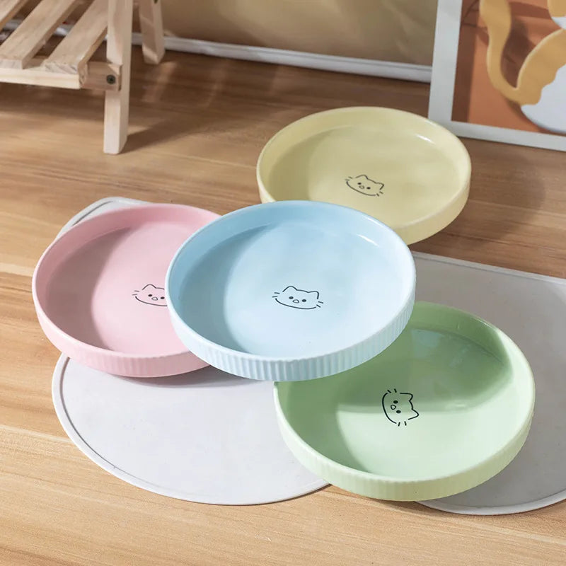 Adorable Ceramic Pet Food & Water Bowl for Cats and Puppies