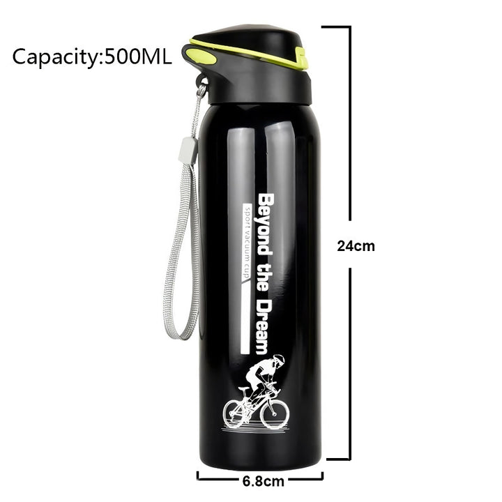 500ML Stainless Steel Vacuum Insulated Cycling Water Bottle