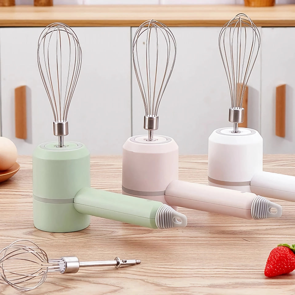 3-in-1 Wireless Egg Beater and Garlic Chopper