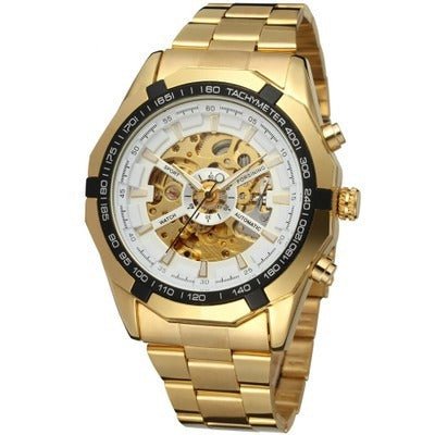 High-end Men's Fashion Gold Casual Automatic Mechanical Watch