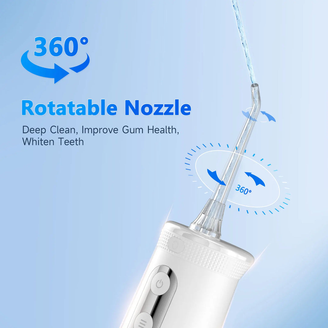 Portable Cordless Water Flosser with 4 Jet Tips, 4 Modes