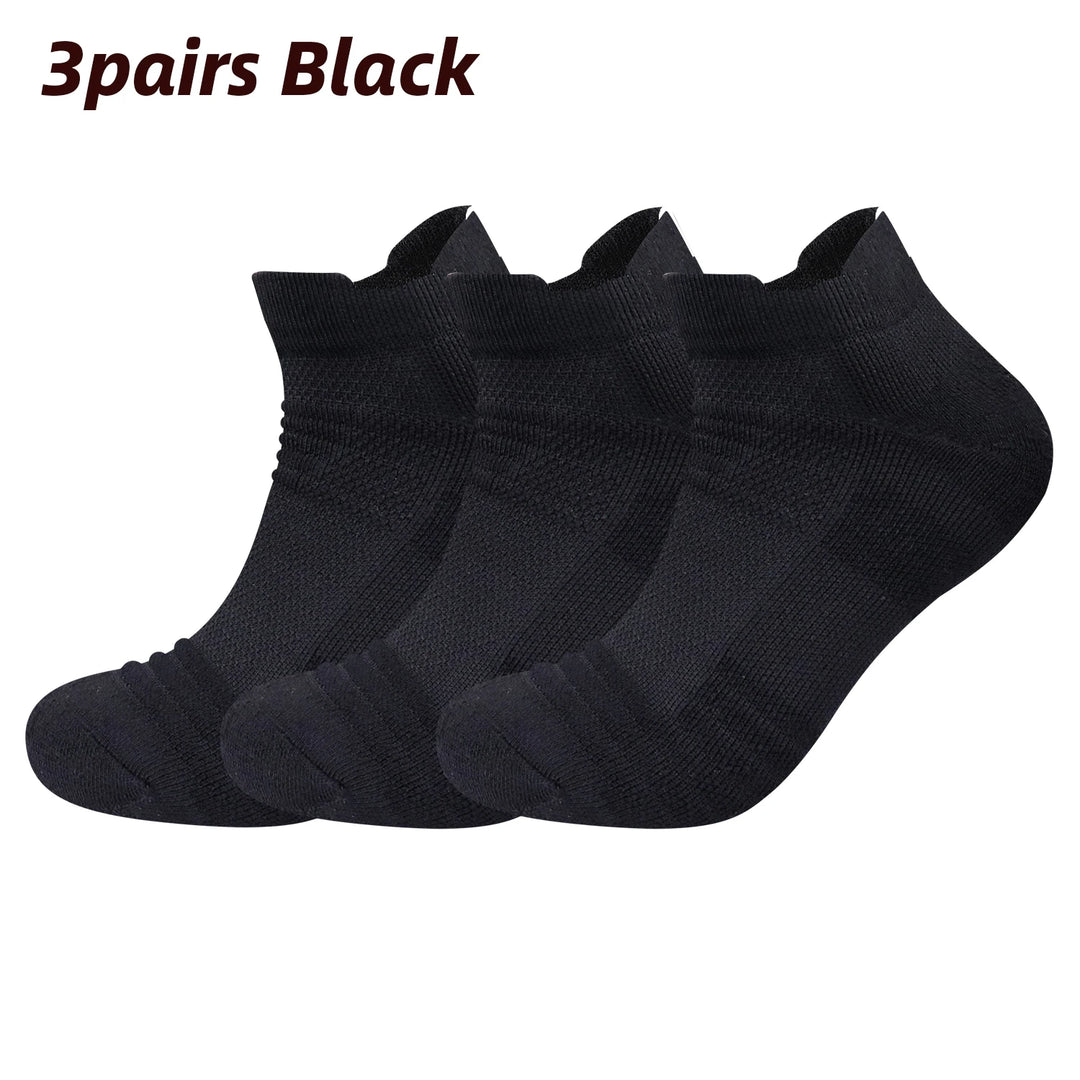 3 Pairs Cushioned Mesh Sports Socks