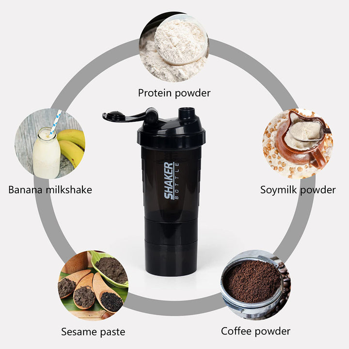 3-Layer Shaker Protein Bottle