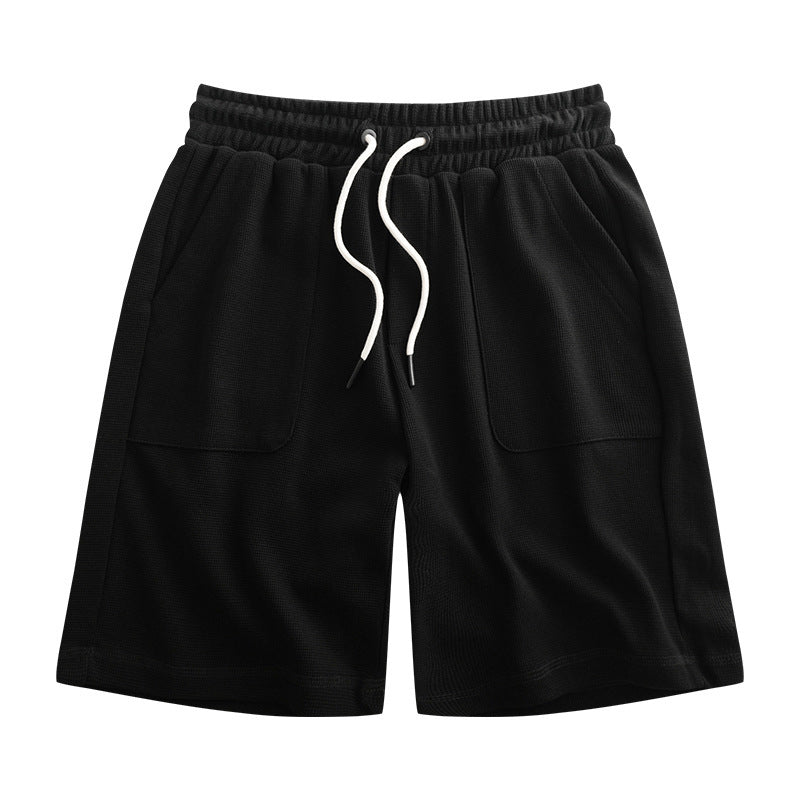 Simple Drawstring Waist Sports Shorts Men