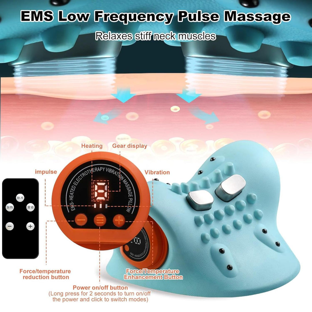 Electric Neck Stretcher with EMS Pulse & Heat