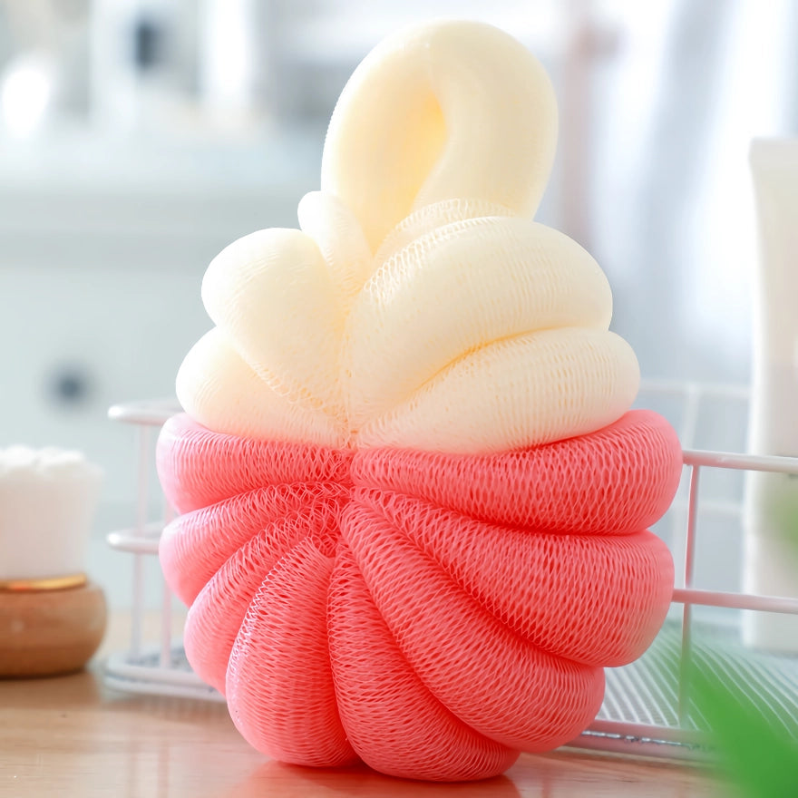 Cute Pumpkin Shaped Bath Sponge Mesh Balls