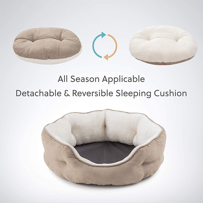 Cozy Round Small Pet Bed