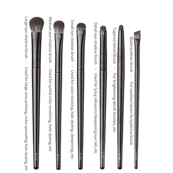 6-Piece Natural Eye Makeup Brush Set