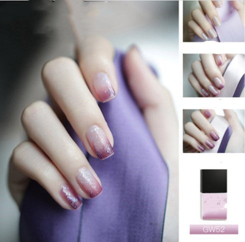 Temperature-changing Twilight Phototherapy Nail Polish Glue