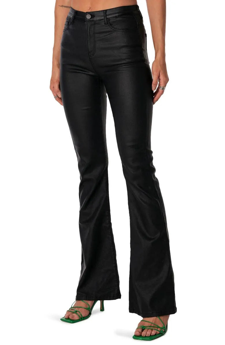 Spring And Autumn New High Waist Breathable Bootcut Trousers