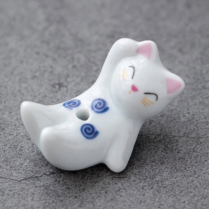 Japanese Style Cartoon Rabbit and Kitten Incense Holder