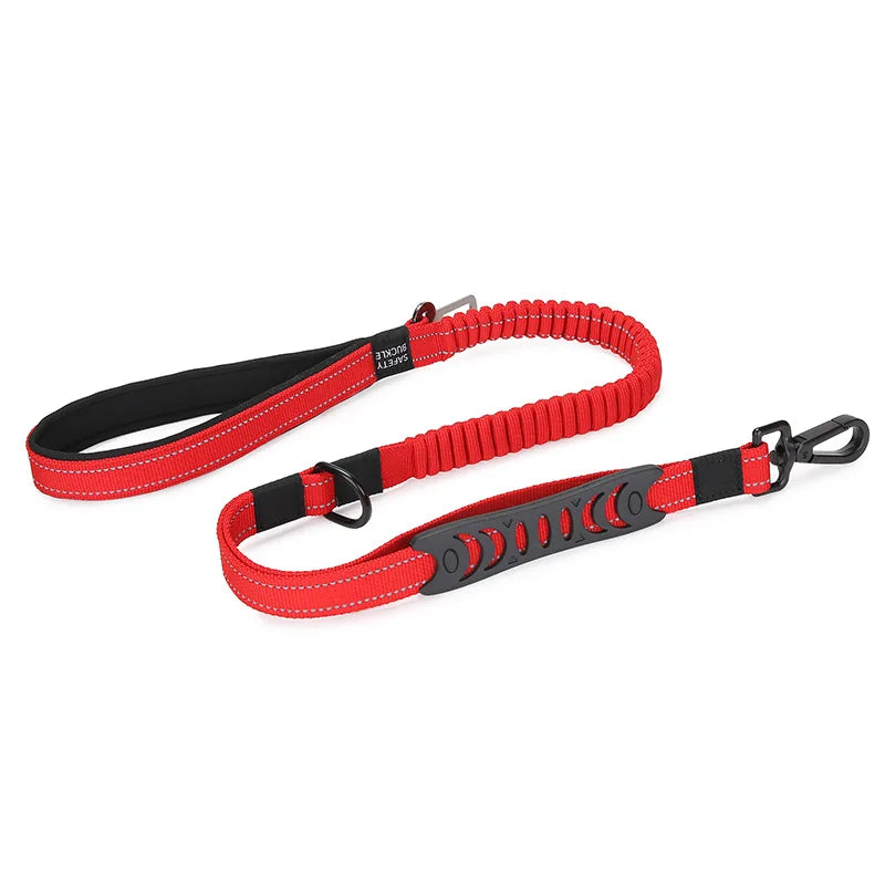 Multifunction Reflective Nylon Dog Leash & Seat Belt