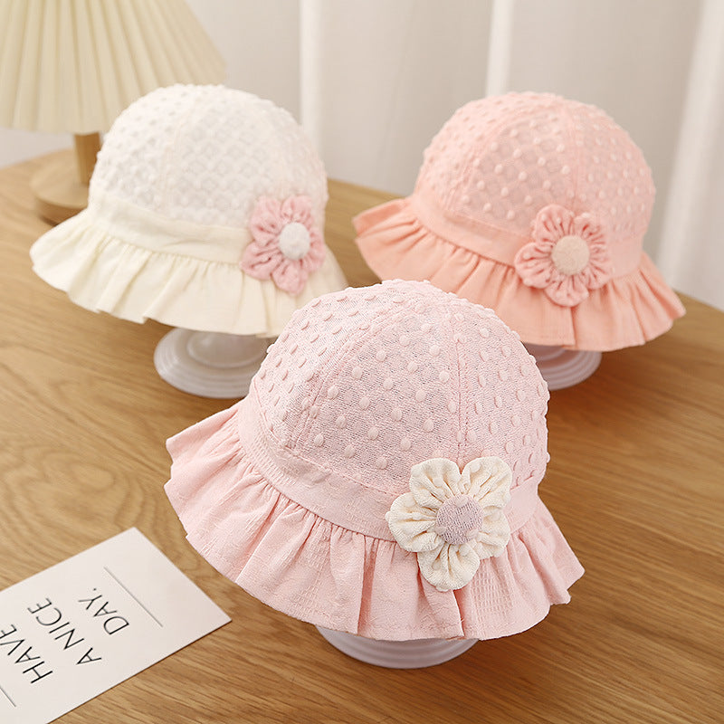 Adorable Baby Sun Hat with Lace Ruffle