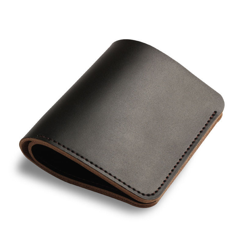 Men's Short Two-layer Leather Wallet