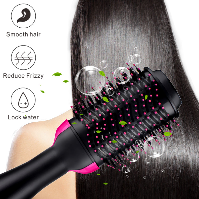 3-in-1 Hair Dryer and Volumizer Round Hot Air Brush