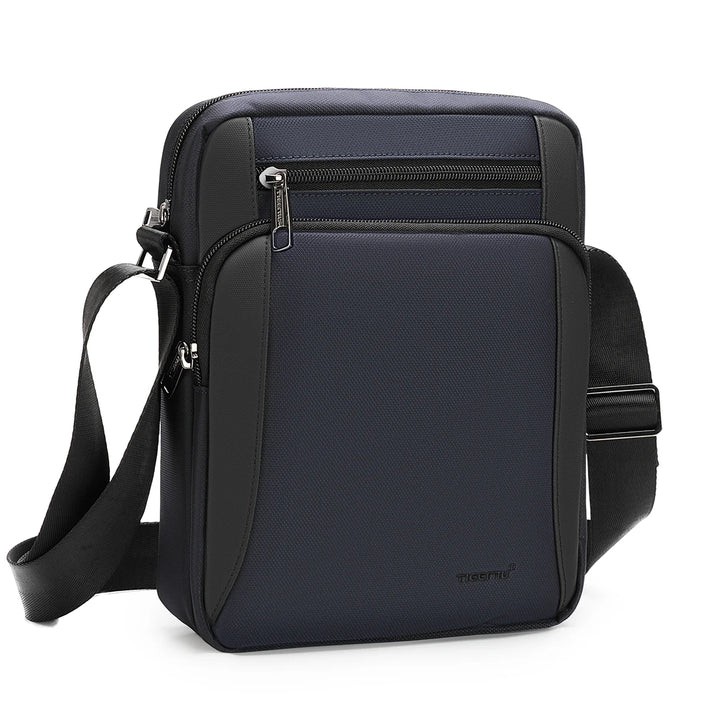 Waterproof Men’s Crossbody Bag with Shockproof iPad Pocket for 9.7" Tablet