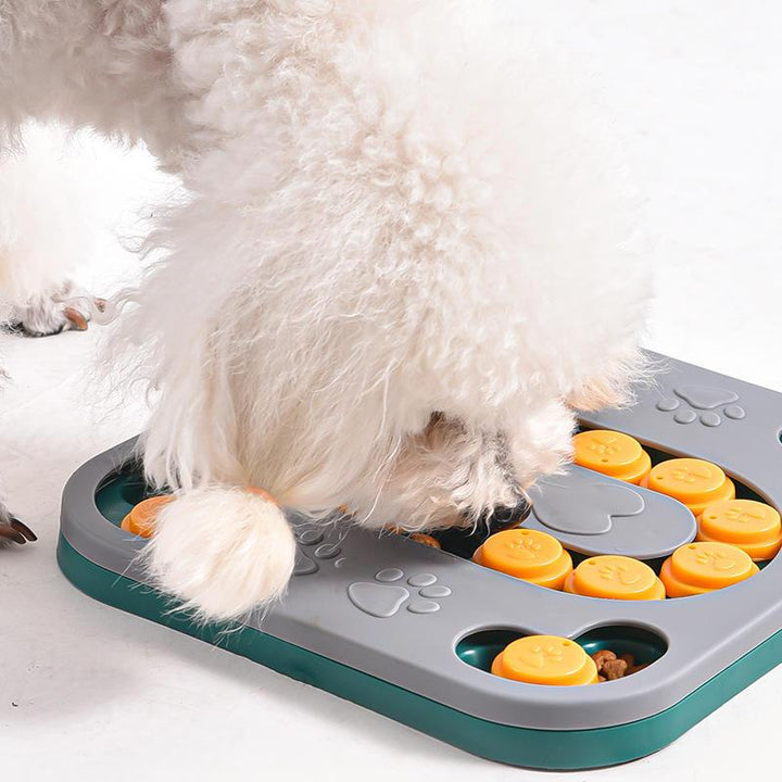 Interactive Dog Puzzle Feeder & Slow Eating Bowl for IQ Training