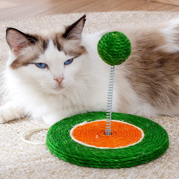 Cat Scratch Board with Sisal Ball Toy