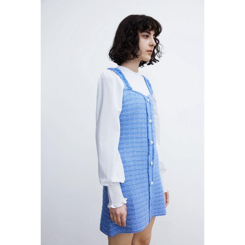 Autumn Socialite Patchwork Knitted Dress