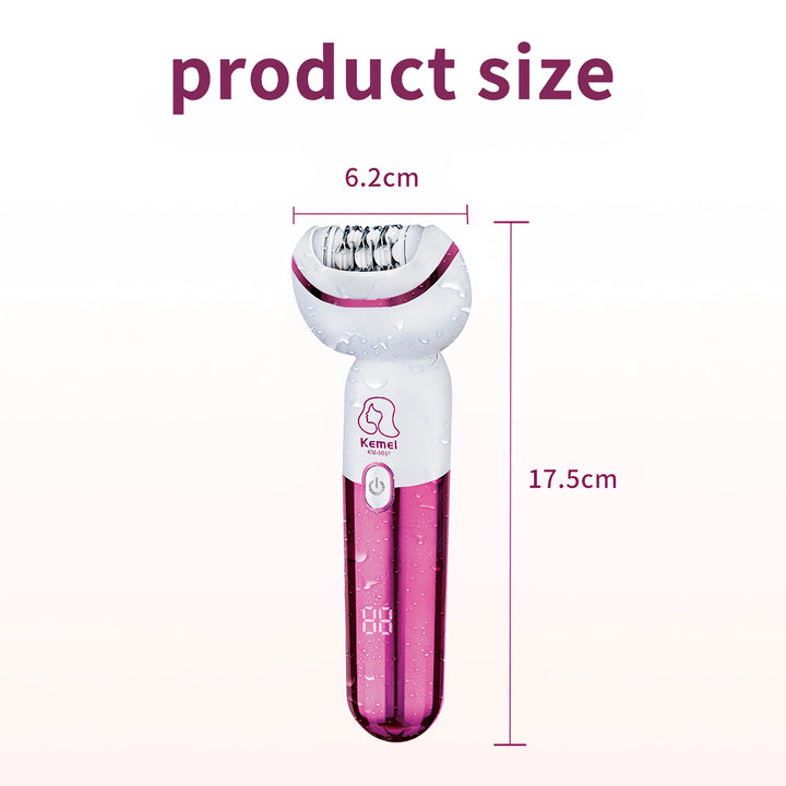 Kemei 5-IN-1 Rechargeable Hair Removal Epilator