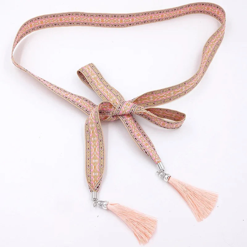 Boho Ethnic Chic Tassel Chain Waist Belt